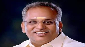 Puducherry legislative assembly Speaker, Embalam R Selvam (Photo Courtesy: IANS)