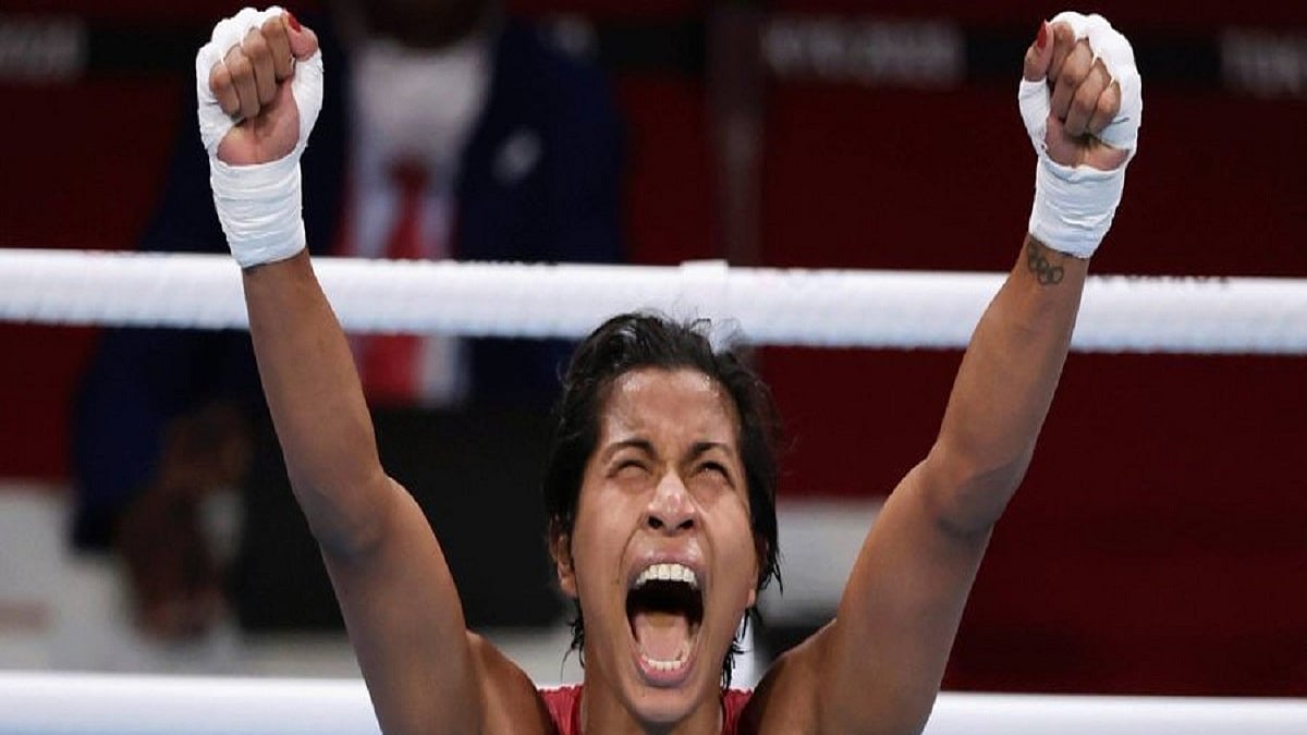 Lovlina Borgohain (Photo Courtesy: Twitter/@WeAreTeamIndia)
