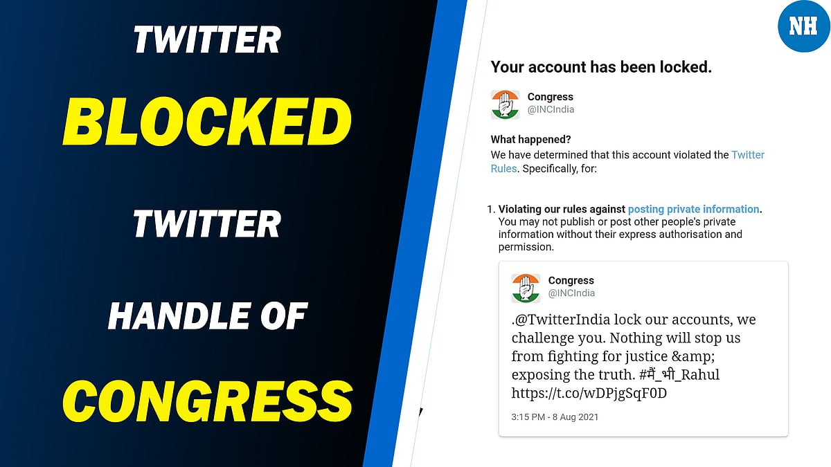 After the senior leaders' account now twitter locked Congress party's official handle  