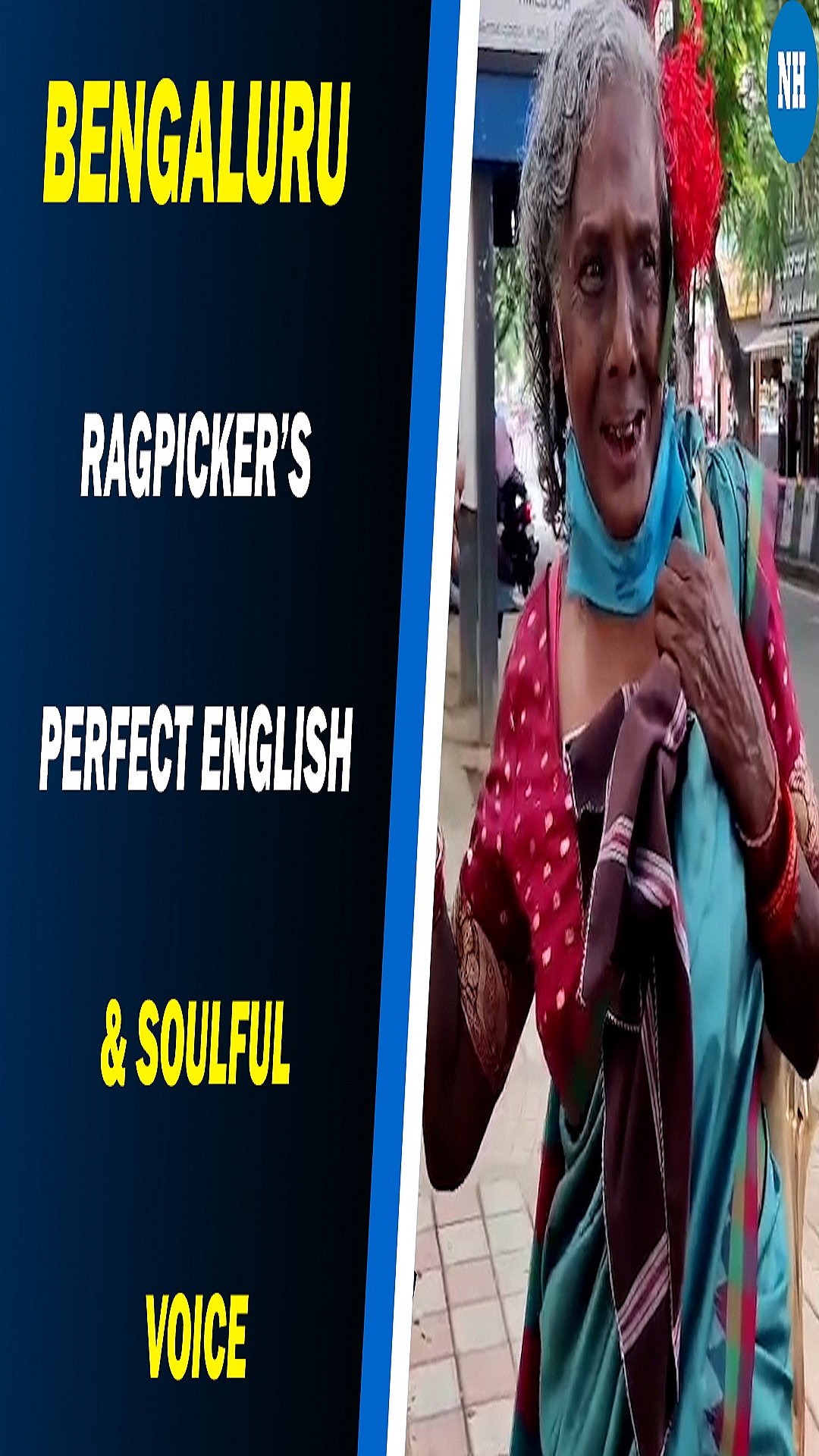 Bengaluru ragpicker's perfect English & soulful voice