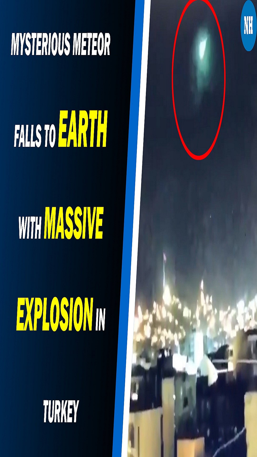 WATCH: Mysterious meteor falls to Earth with massive explosion in Turkey, turns sky green
