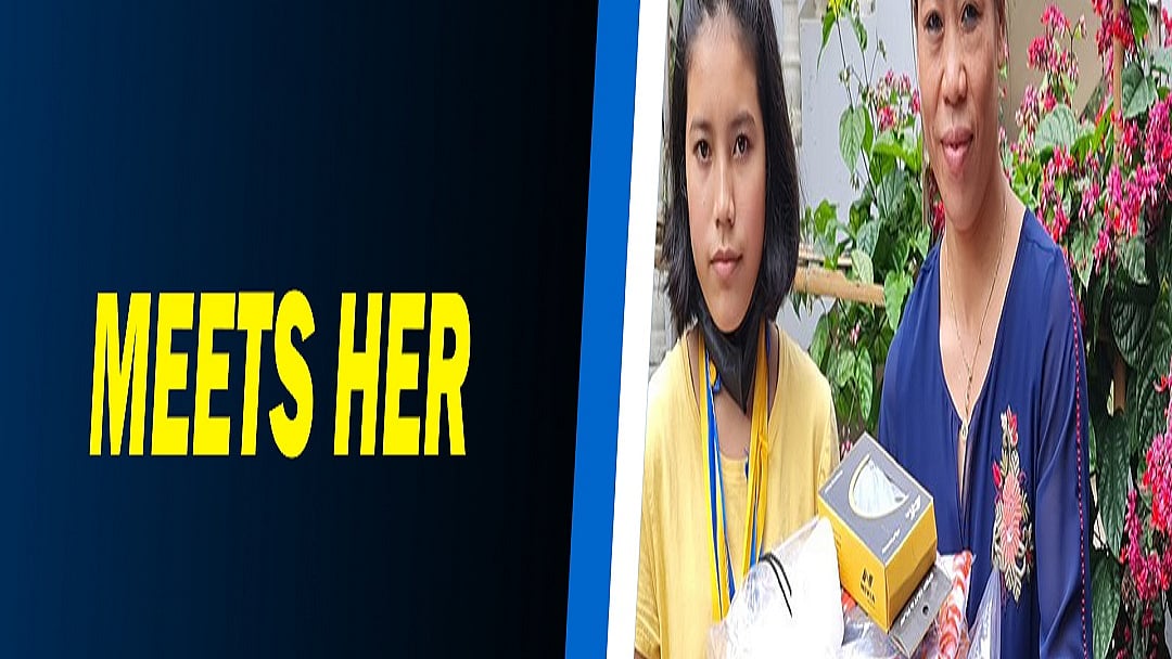 Mary Kom meets her diehard fan