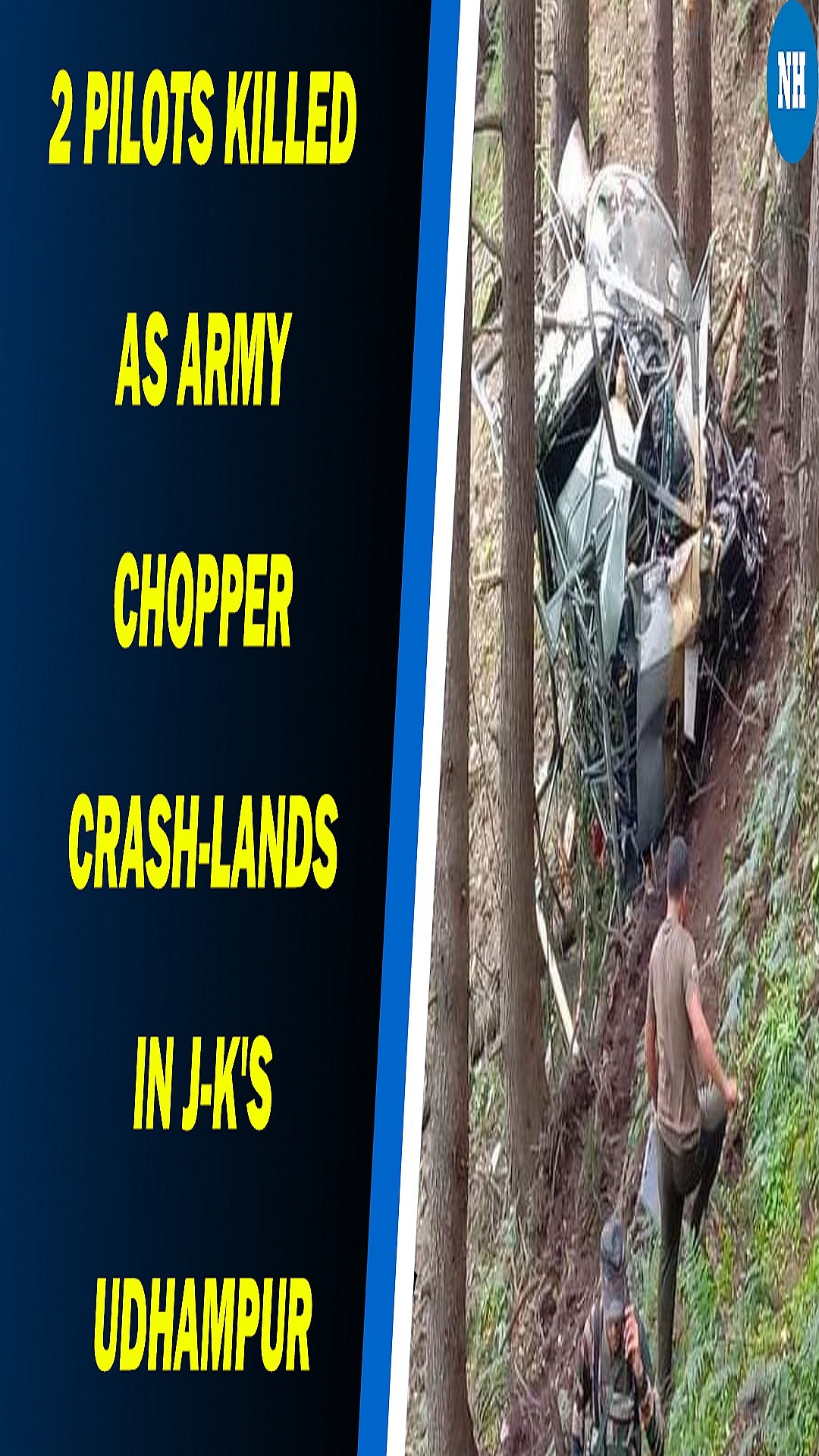2 pilots killed as Army chopper crash-lands in J-K's Udhampur 