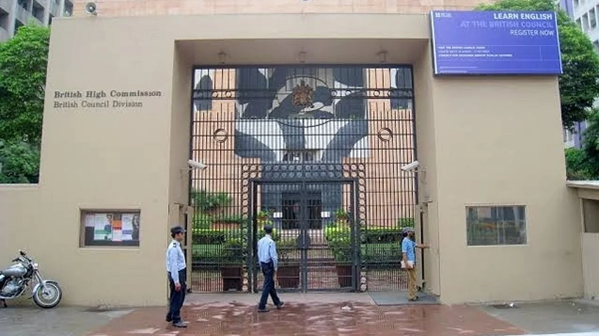 Extra barricades removed from outside British High Commission, security intact: Delhi Police