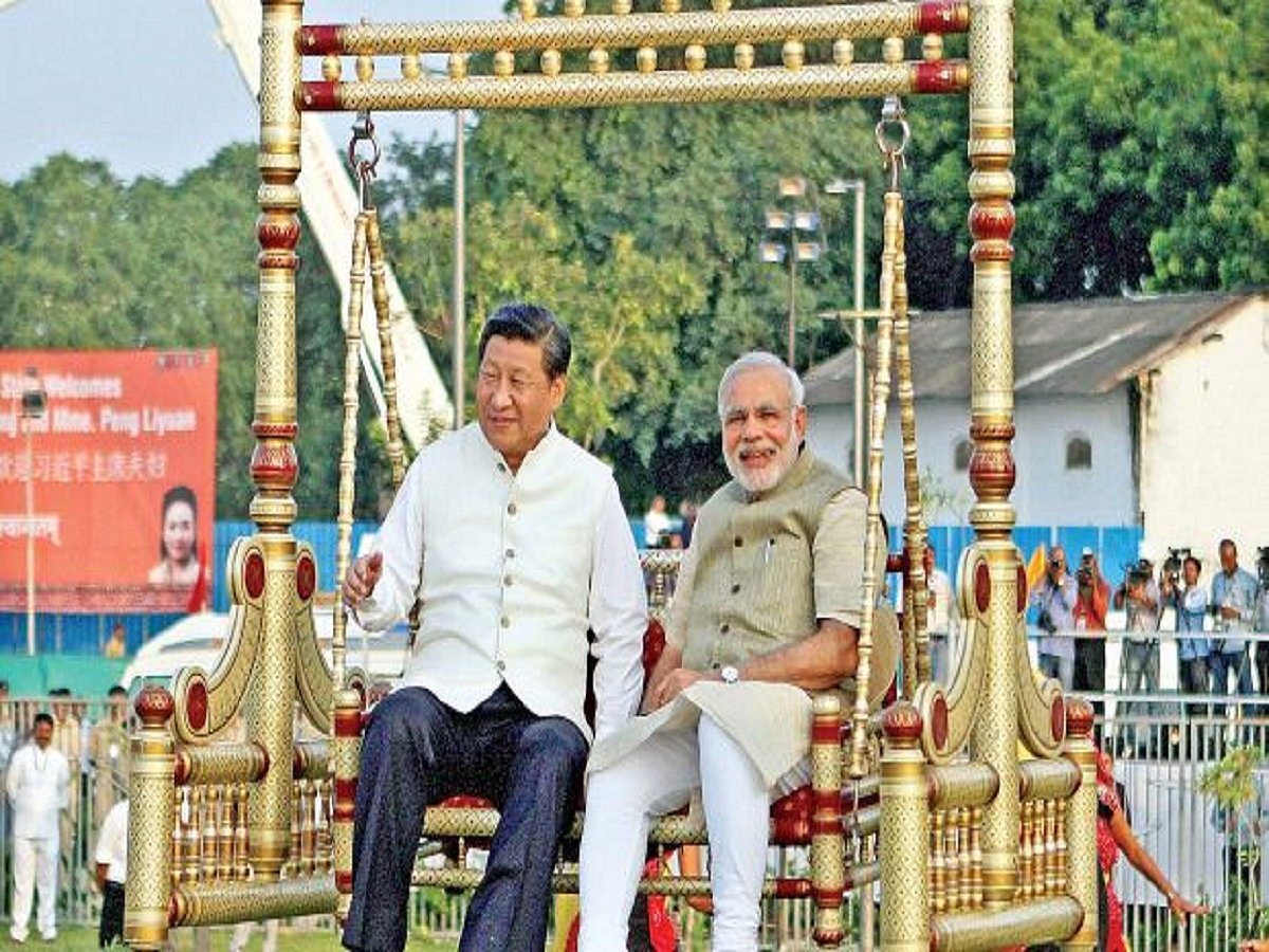 PM Modi with China President Xi Jin Ping 