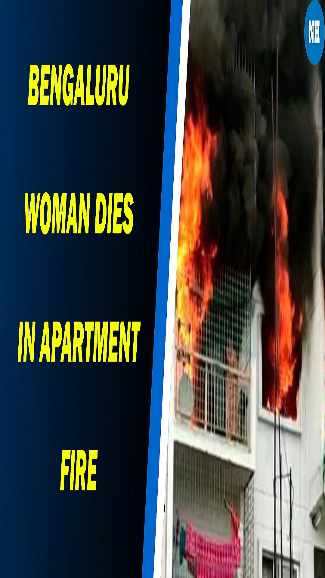 Bengaluru woman dies in apartment fire, horrific video shows her trapped 