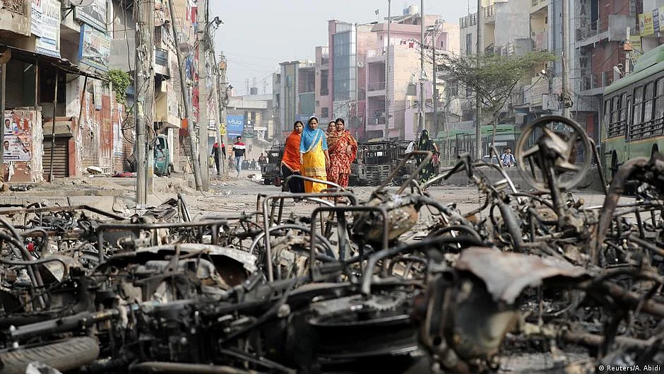 File photo of the aftermath of the 2020 Delhi riots