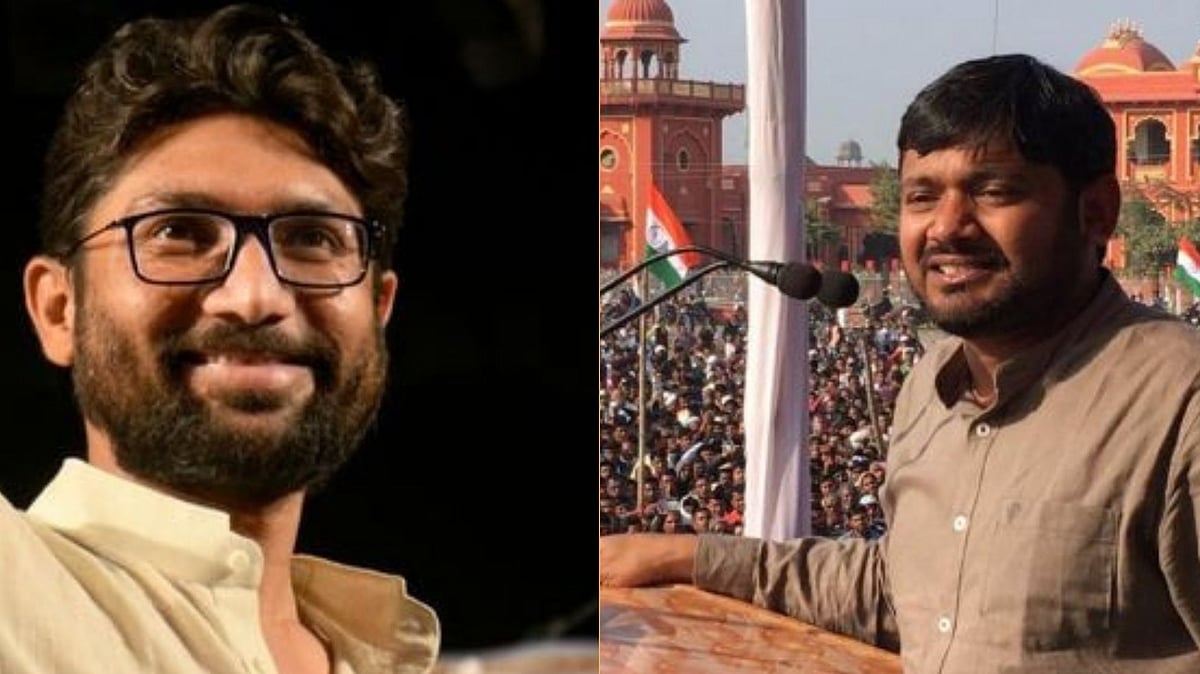 Jignesh Mevani  (Left) and Kanhaiya Kumara (Right)