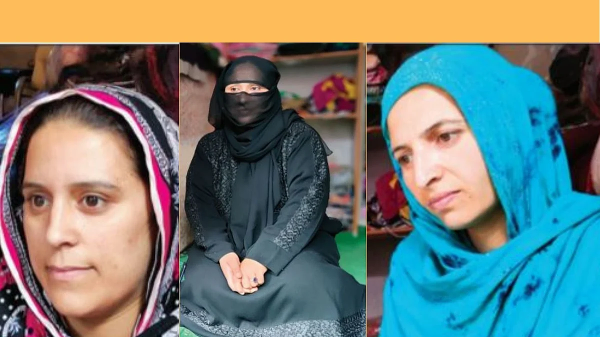 (From left to right) Bushra Farooq, Ambreen, Nusrat Begum