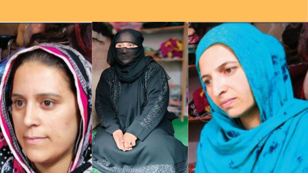 (From left to right) Bushra Farooq, Ambreen, Nusrat Begum