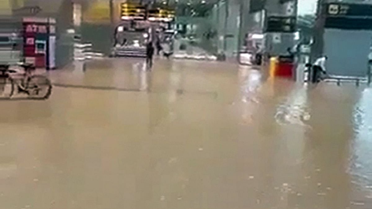Flooded Delhi Airport