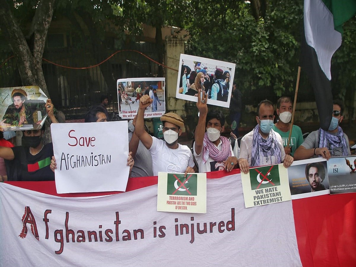 Afghans stage 2nd protest against Pakistan in Delhi