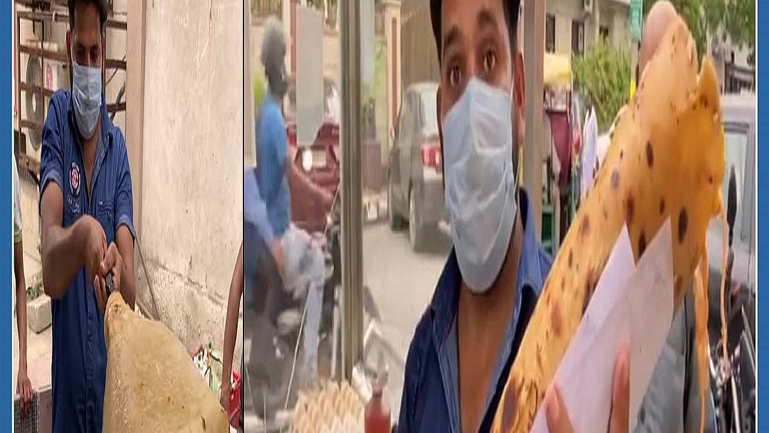 You can win Rs 20,000 if you finish this 10Kg Kathi Roll in 20 mins 