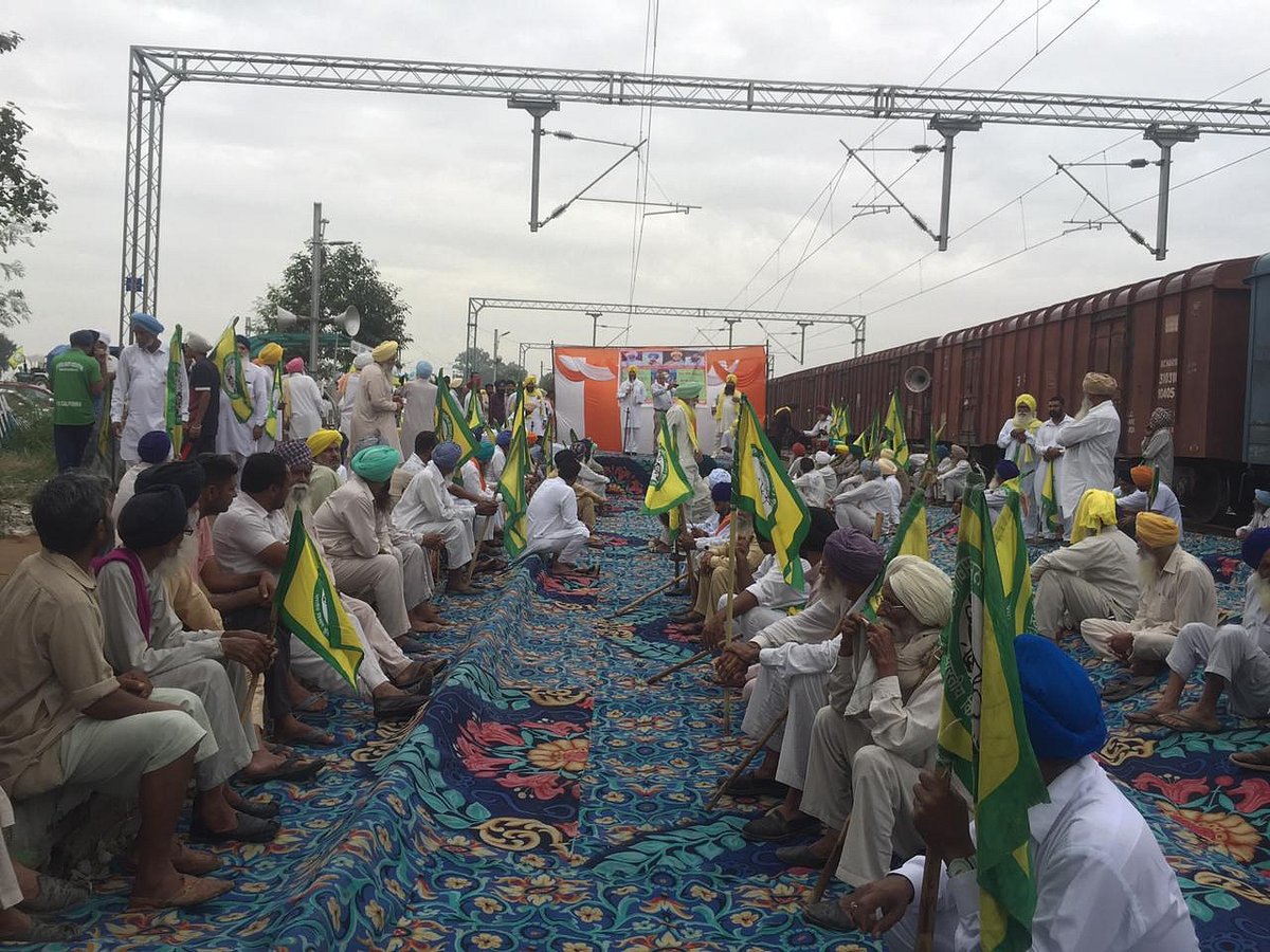 Farmers block train traffic in Punjab, Haryana, UP as part of 'rail roko' stir over Lakhimpur incident
