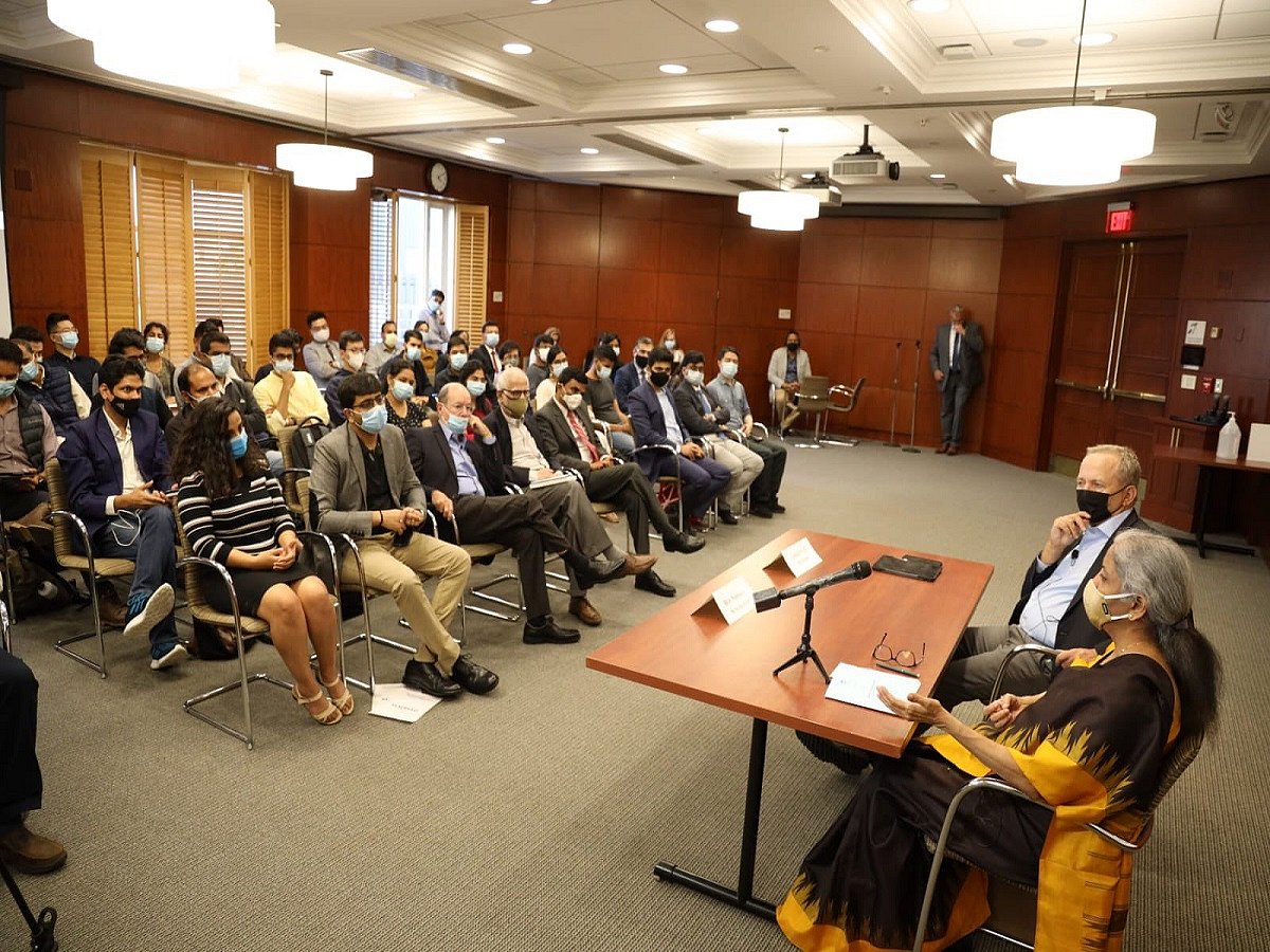 Finance Minister Nirmala Sitharaman at Kennedy School, Boston