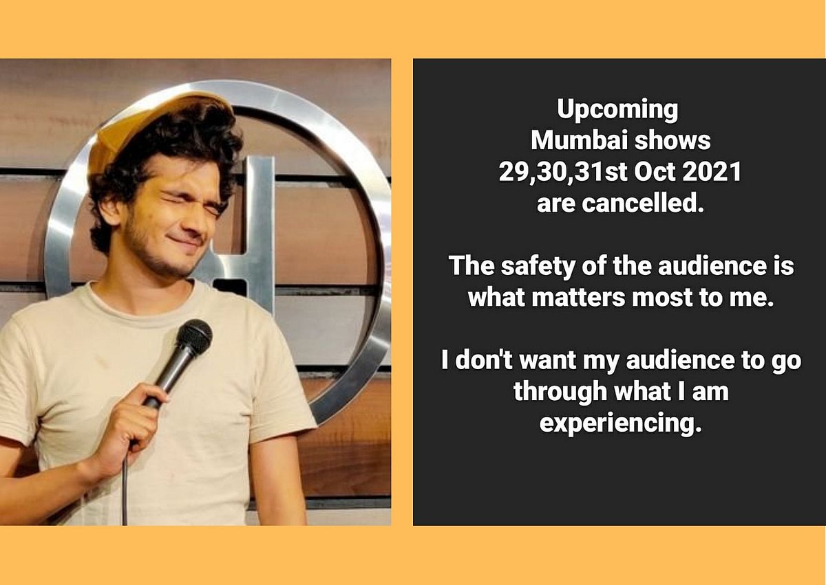 Munawar Faruqui cancels Mumbai shows