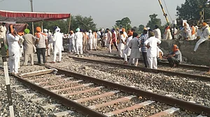 Protesters sit on rail tracks in Punjab, Haryana; commuters hit