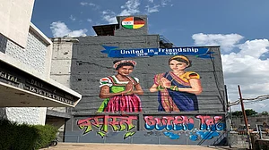 German Envoy Walter J Lindner unveils unique graffiti in Delhi symbolising India-Germany friendship