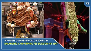 Man Sets Guinness World Record by Balancing a Whopping 735 Eggs On His Hat | Watch