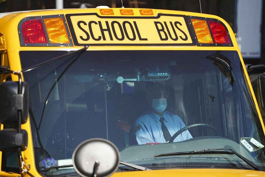 Close shave for 38 students as school bus falls into pit in Bihar