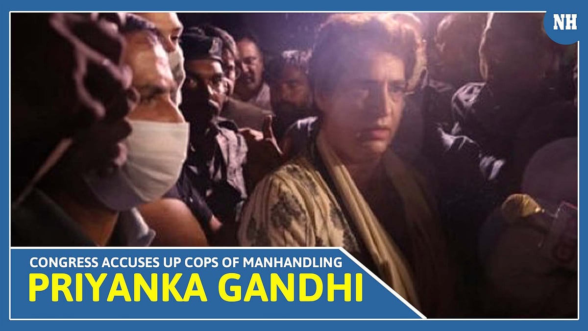 Congress accuses UP cops of manhandling Priyanka Gandhi