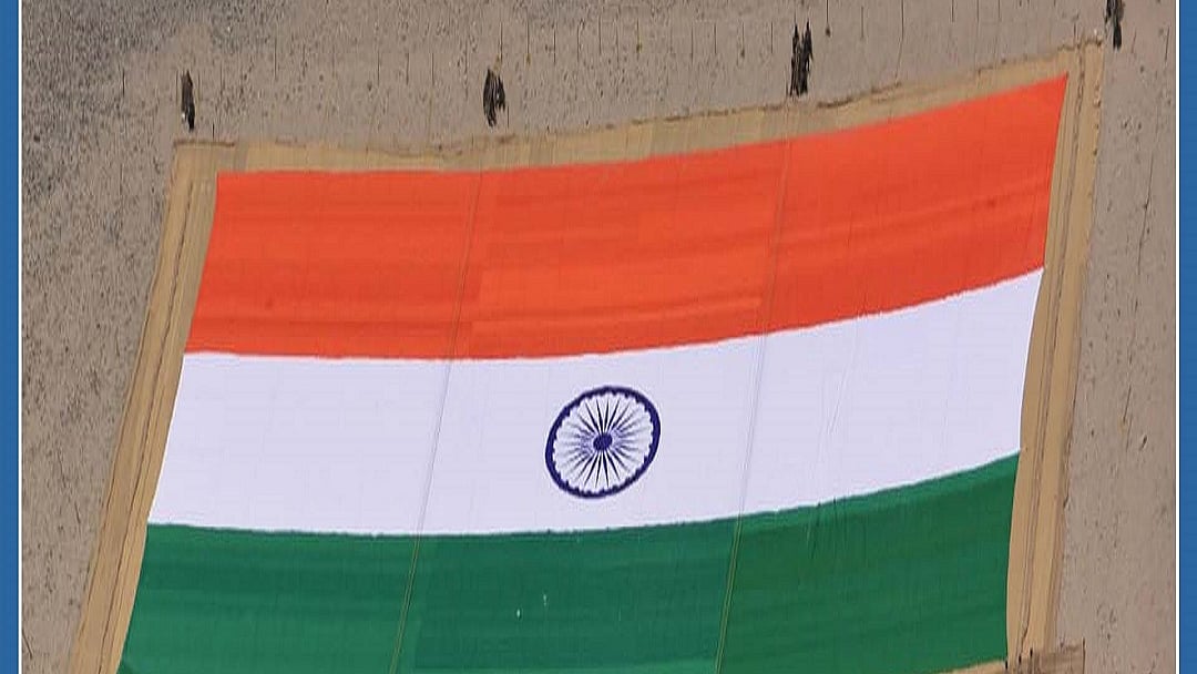 WATCH: World’s largest khadi National Flag unveiled in Leh