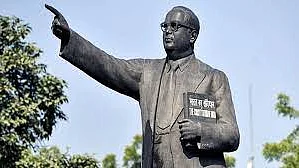 Tension after Ambedkar statue found desecrated in UP village