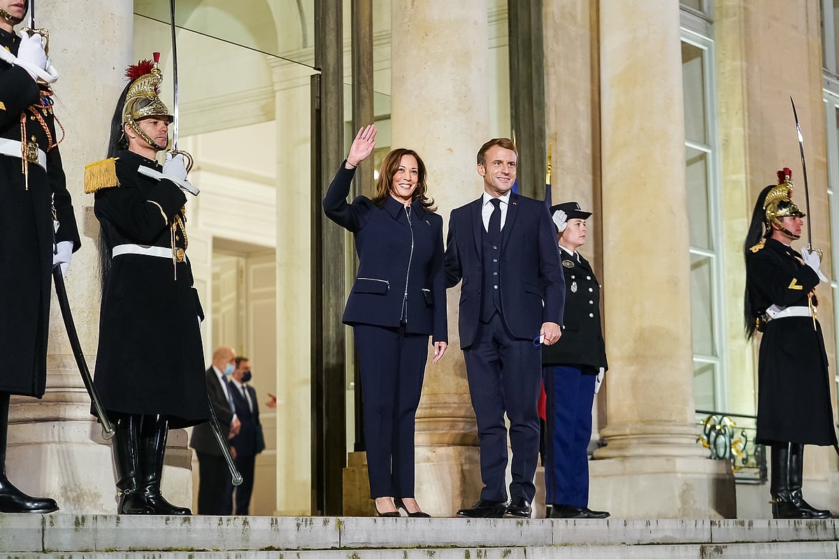 Wooing France: VP Kamala Harris meets Macron after sub spat