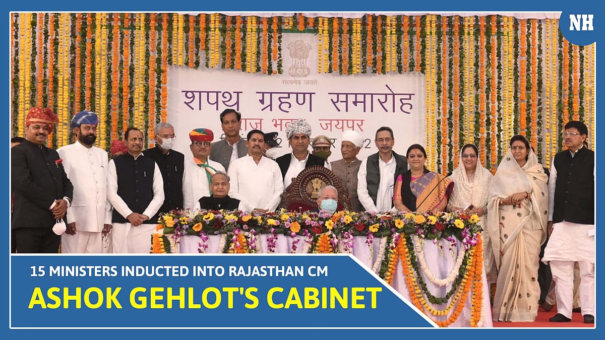 15 ministers inducted into Rajasthan CM Ashok Gehlot's Cabinet 