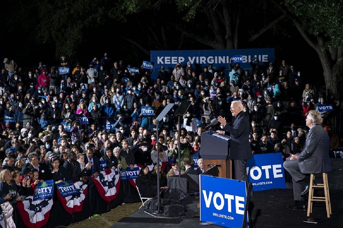 Joe Biden campaigning