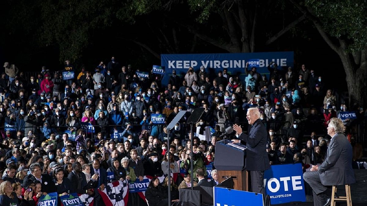 Joe Biden campaigning