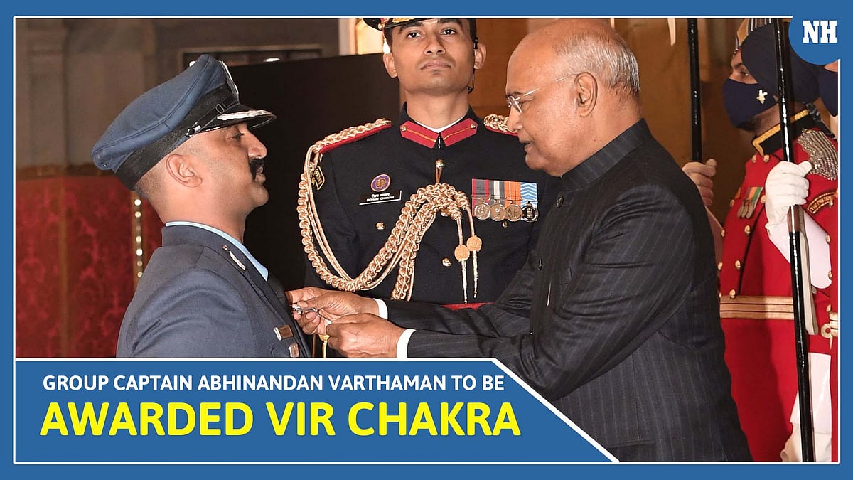 Group Captain Abhinandan Varthaman awarded Vir Chakra on Monday