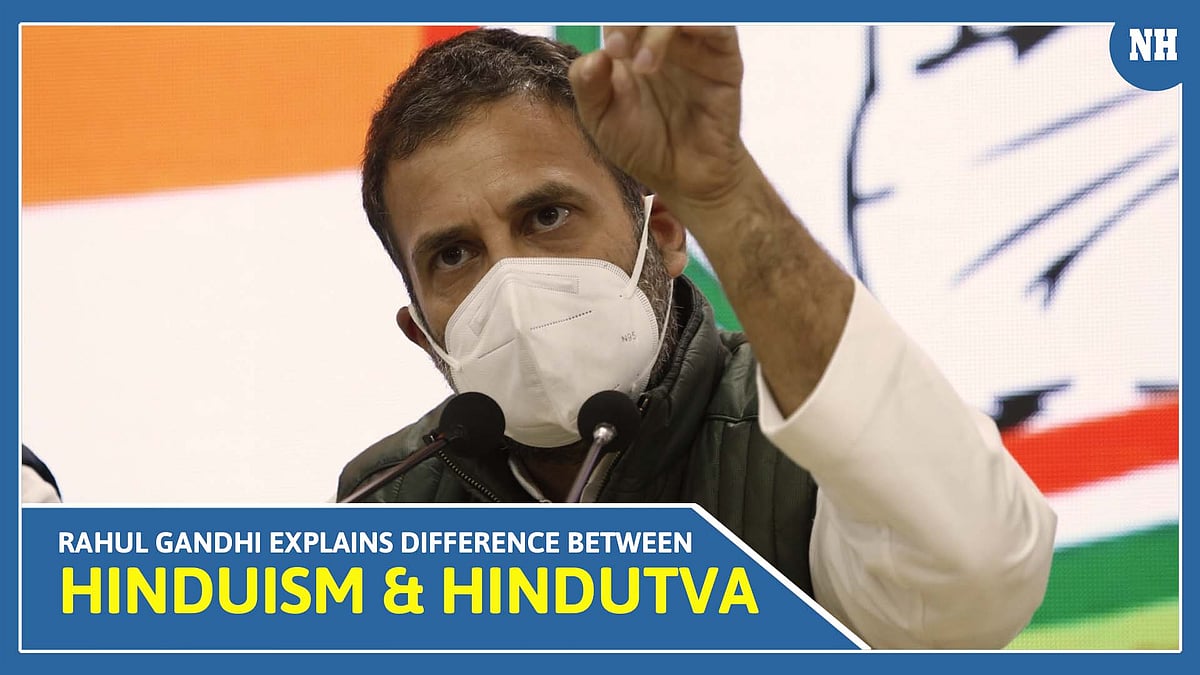 Rahul Gandhi explains difference between Hinduism and Hindutva at 'Jan Jagran Abhiyan' 
