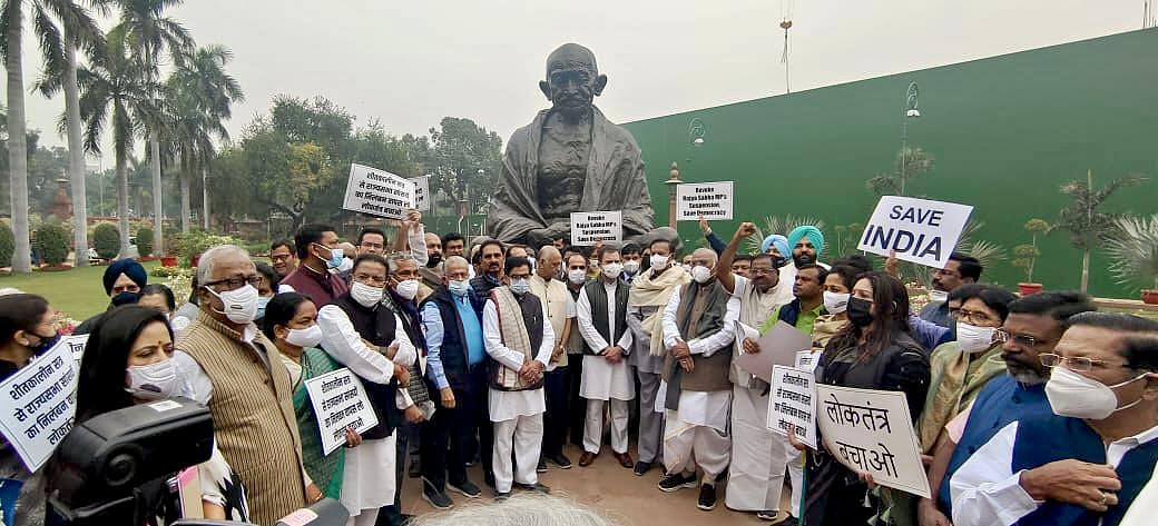 Winter session: BJP has revealed its contempt for Parliament, democratic functioning by muzzling opposition