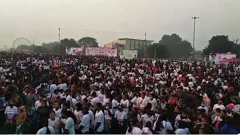 Congress' Mahila Marathon in Jhansi on Sunday, Dec 26