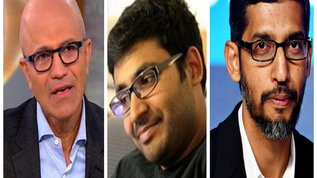 Satya Nadella, Parag Agrawal and Sundar Pichai