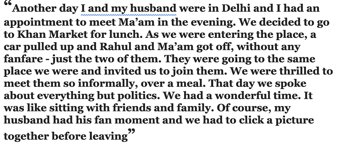 Sonia Gandhi I came to know is tender and yet tough, recalls Priya Dutt