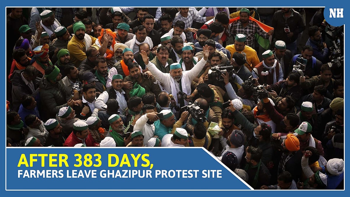 After 383 days, farmers leave Ghazipur protest site