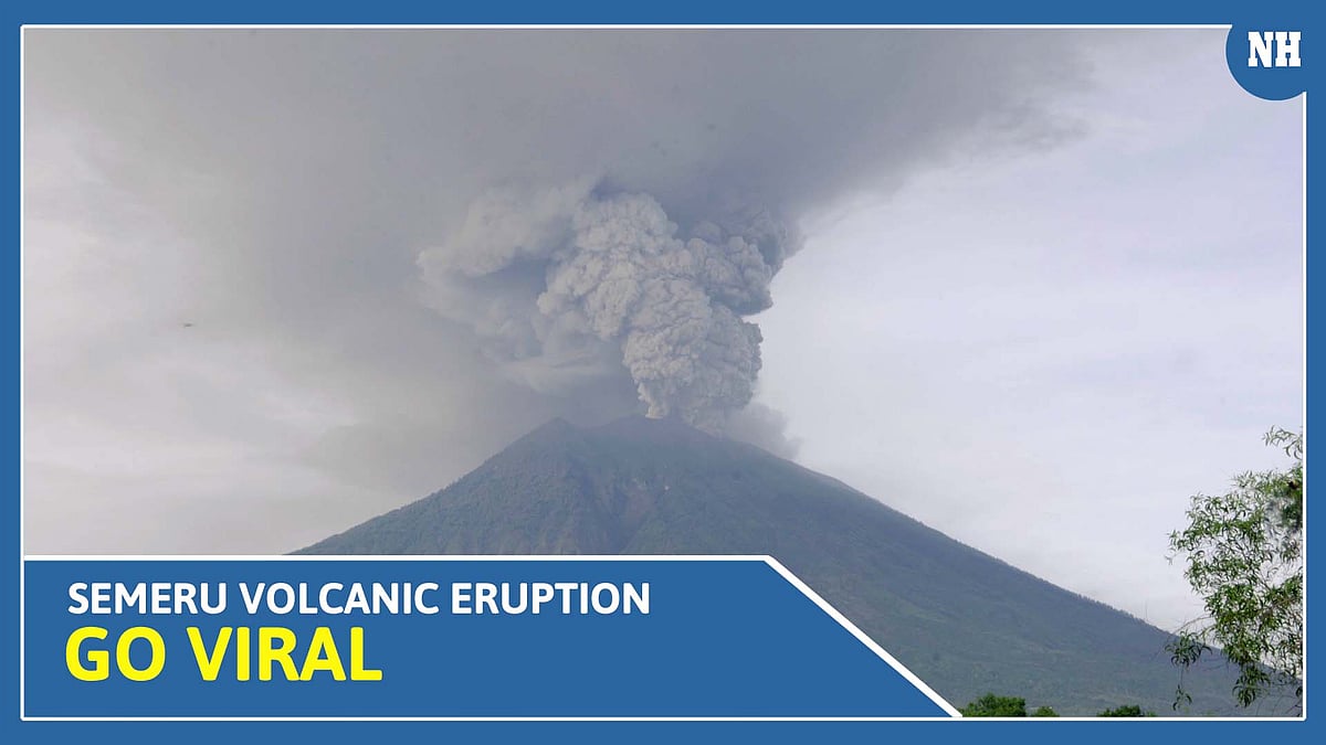 Videos of the Semeru volcanic eruption go viral