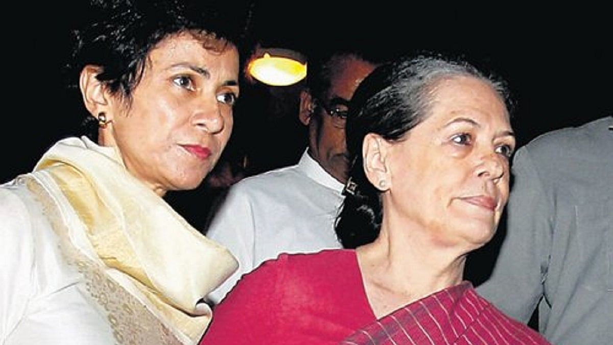 Sonia Gandhi and Kumari Selja