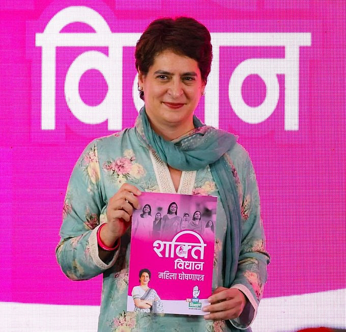 'Shakti Vidhan': In a first, Congress releases 6-point UP poll manifesto for women