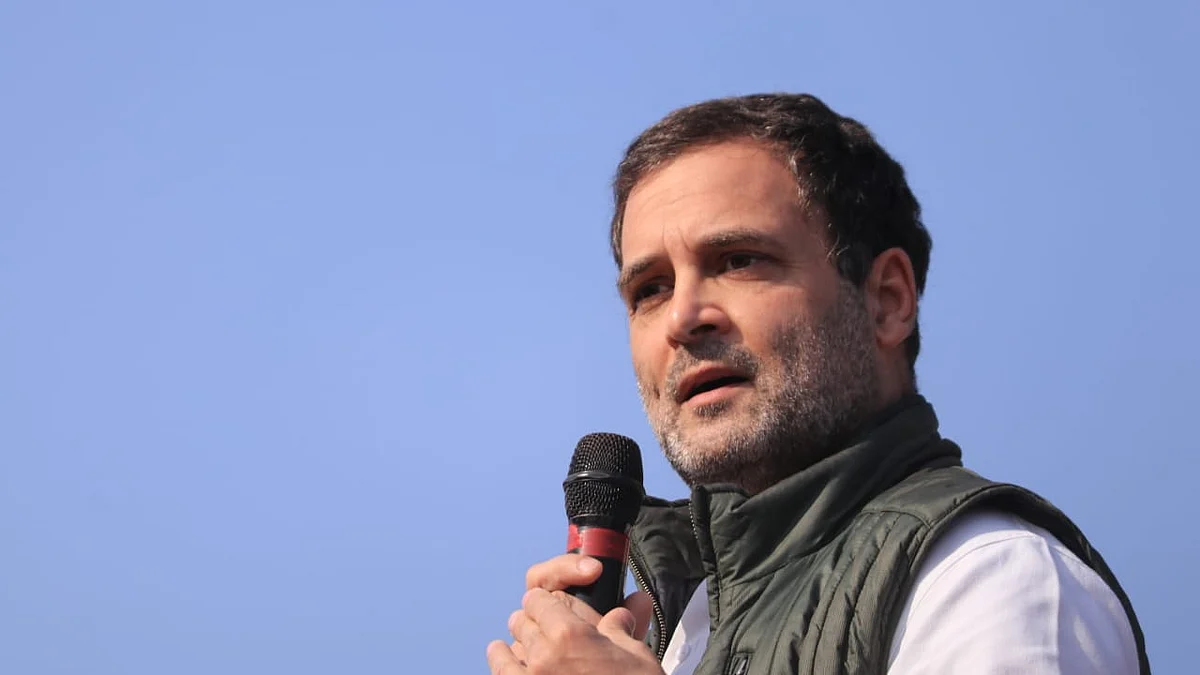 Hindutvawadi bathes alone in Ganga, says Rahul in Amethi, targeting PM Modi