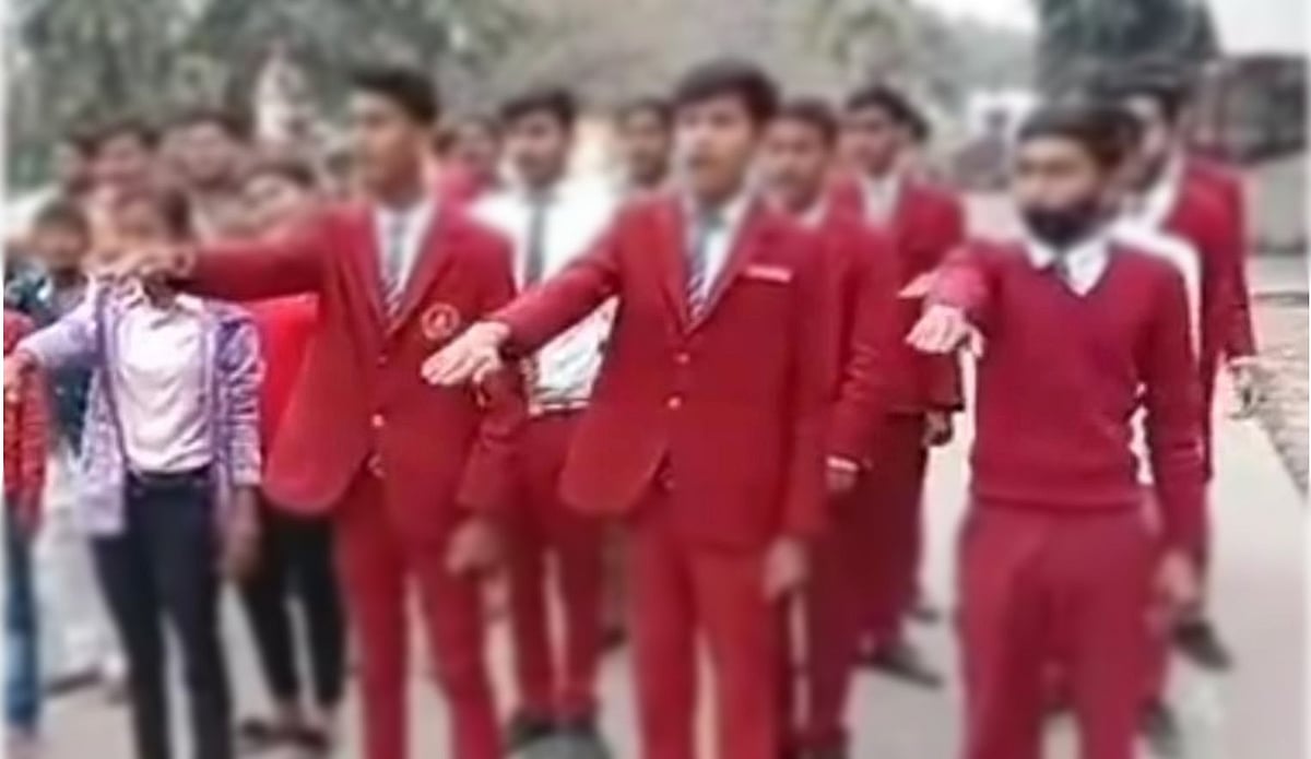 WATCH: School children made to take pledge to 'fight, die, kill' to create 'Hindu Rashtra'