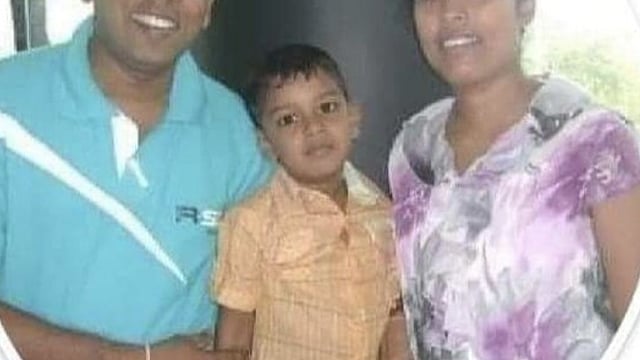 Priyantha Diyawadana with his family