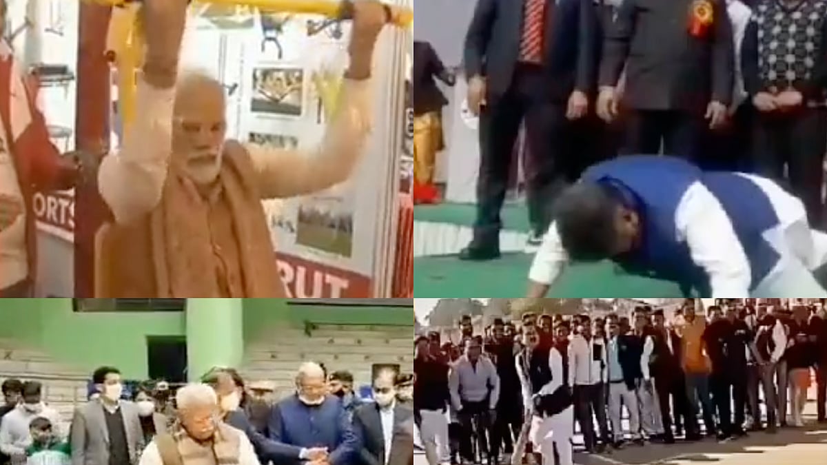 Watch political leaders show off their fitness before camera !