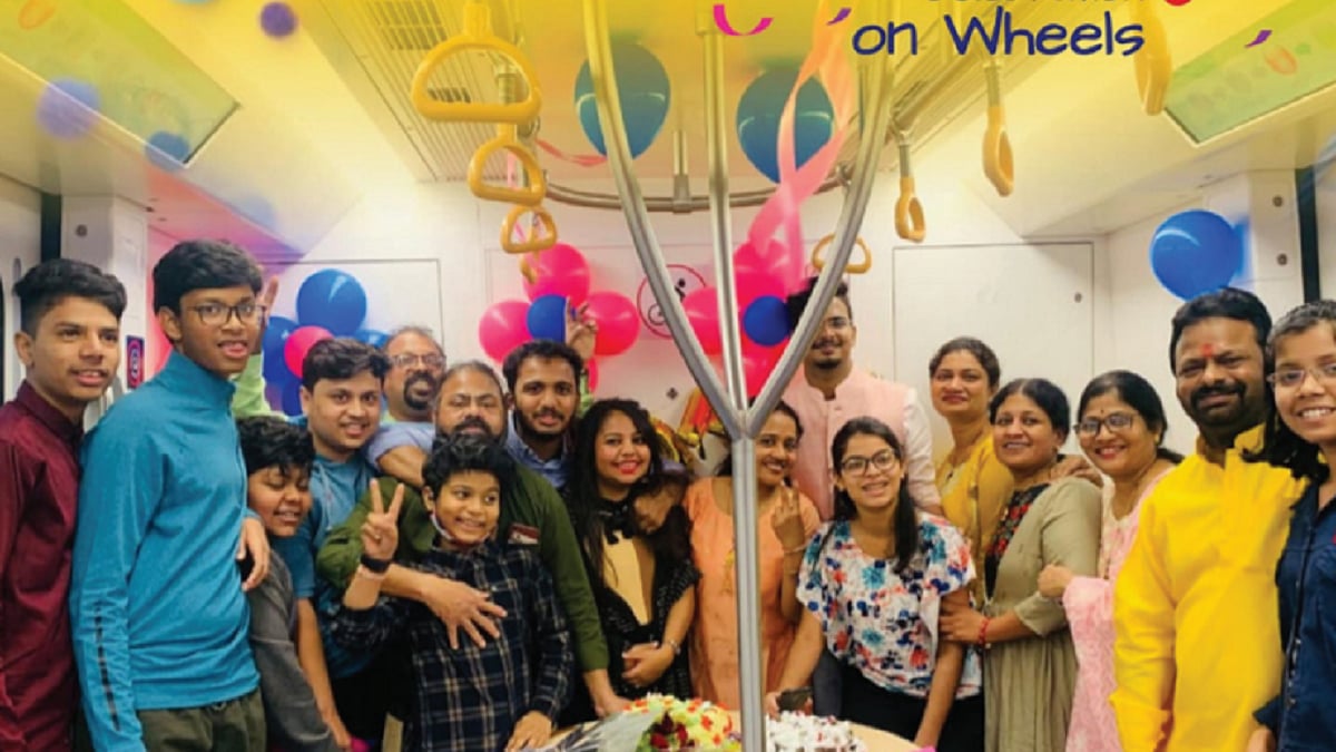 In Nagpur, Metro coaches are let out to host birthday parties: little more than joyrides