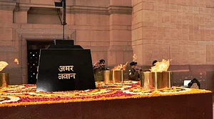 Amar Jawan Jyoti merged with eternal flame at National War Memorial