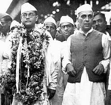 Nehru and Bose at Haripura session