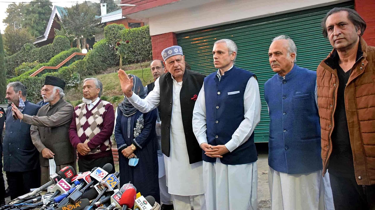 PAGD leaders detained ahead of march against J-K Delimitation Commission