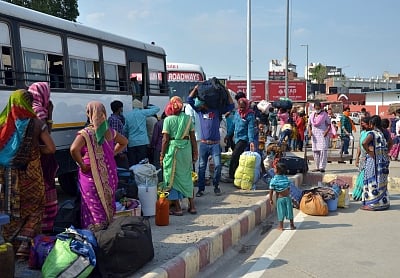 Migrants once again leave for home fearing lockdown